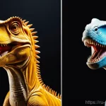 고고다이노를 통한 공룡 학습 효과 - Here are three detailed image prompts in English, designed for an image generation AI, based on the ...