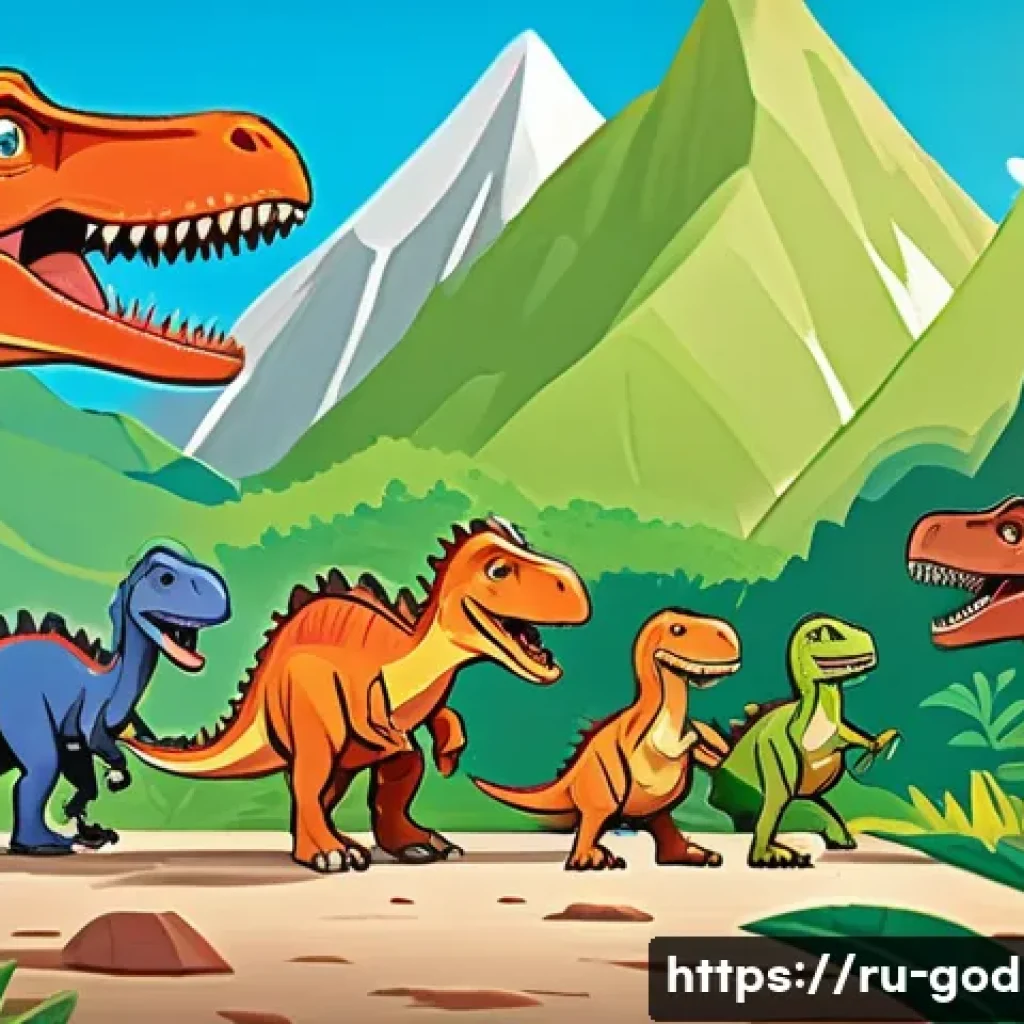 고고다이노 애니메이션 제작 공정 - A vibrant storyboard scene from the GoGoDino animation project, showing pencil sketches of dinosaur ...